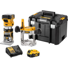 Dewalt-Maszyny bezvadu maršrutētājs, 8 mm ligzda, 18 V litija jonu 2x5,0 Ah DeWalt [DCW604P2-QW]