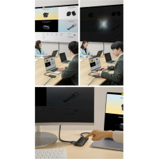 Baseus Lite Series Hub 5w1 USB-C to 3x USB 3.0 + USB-C + HDMI (black)
