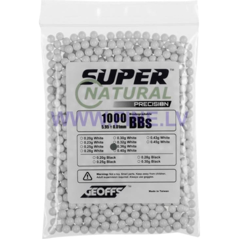 Geoffs 0.36g Bio BB Super Natural Precision 1000rds