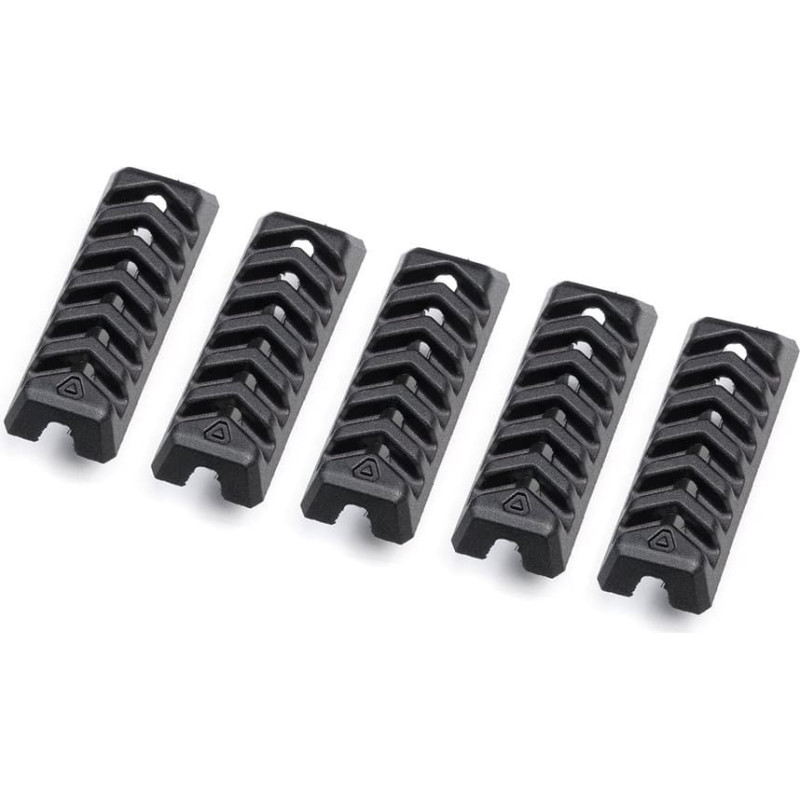 Strike Industries - SIEGEN Sliežu pārsegi priek&scaron; M-LOK - 5 gab - Melni - SI-SIEGEN-COVER-BK