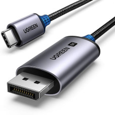 Ugreen Audio video kabelis USB-C — DisplayPort 8K HDR HDCP2.3 eARC 3 m pelēks