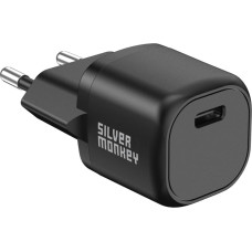 Silver Monkey Mini USB-C 20W PD lādētājs, melns
