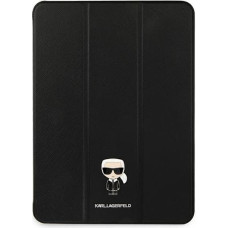 KLFC12OKMK Karl Lagerfeld Metal Saffiano Folio Cover for iPad Pro 12.9 Black