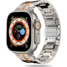 Tech-Protect Stainless Line Bracelet for Apple Watch 4 | 5 | 6 | 7 | 8 | 9 | SE | Ultra 1 | 2 (42|44|45|49 mm) - Titanium Orange