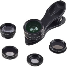 Apexel Mobile lens kit APEXEL APL-DG5H 5 in 1 universal (black)