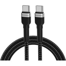 Wozinsky Pīts kabelis USB-C - USB-C PD 65W 2m melns