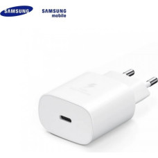 Samsung EP-TA800EWE Adaptīvs 25W Super ātrs tīkla adapteris-lādētājs USB-C 2A White (bulk)