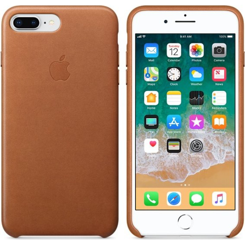 MQHK2ZE|A Apple Leather Cover for iPhone 7 Plus|8 Plus Saddle Brown