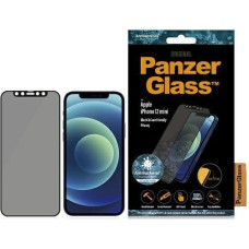 PanzerGlass E2E Super+ Microfracture antibacterial tempered glass for iPhone 12 mini - with black frame