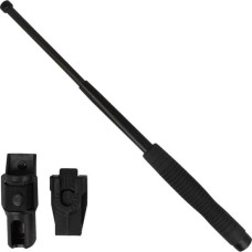 Euro Security Products (Esp) ESP - Rūdīts paplašināms zizlis ar turētāju - 18" - Ergonomisks rokturis - Melns - ExB-18HE BLK BH-54