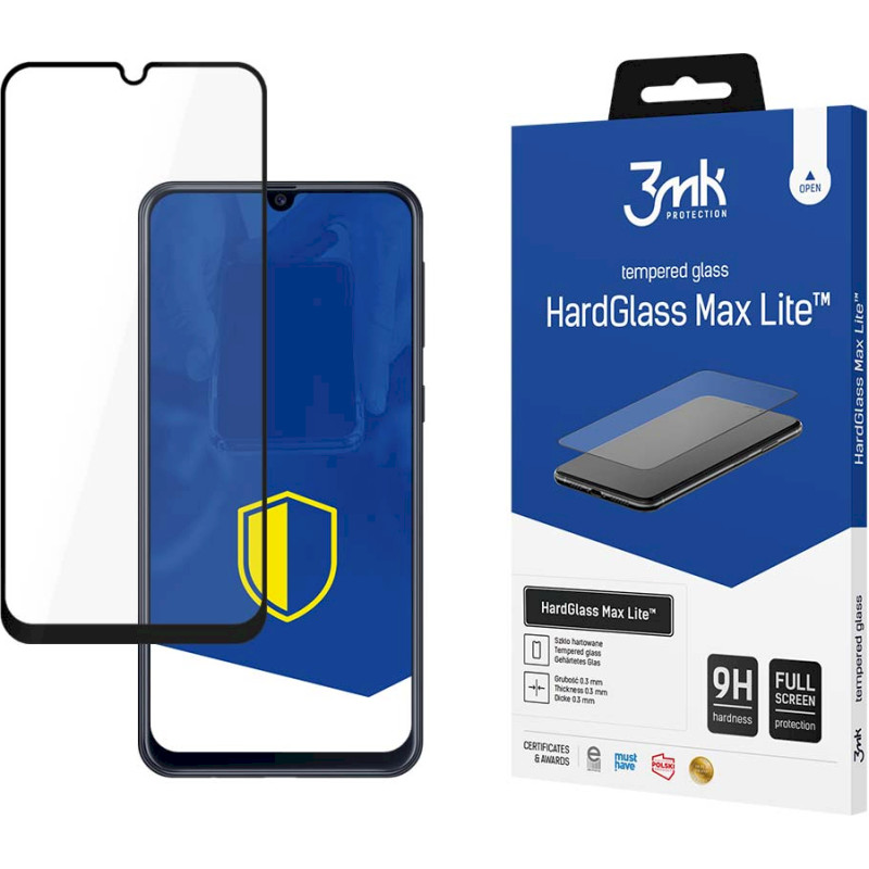 Samsung Galaxy M21 Black - 3mk HardGlass Max Lite™ screen protector