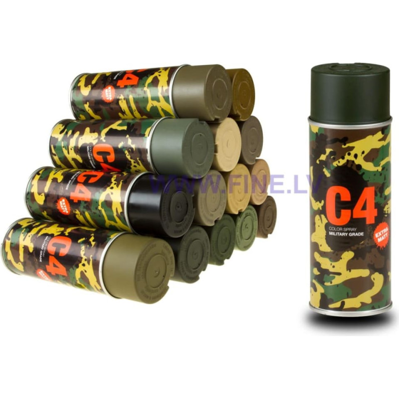 Armamat C4 Mil Grade Krāsu Spray RAL 6007