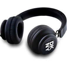 Dkny PU Leather Stack Logo Wireless Headphone Black