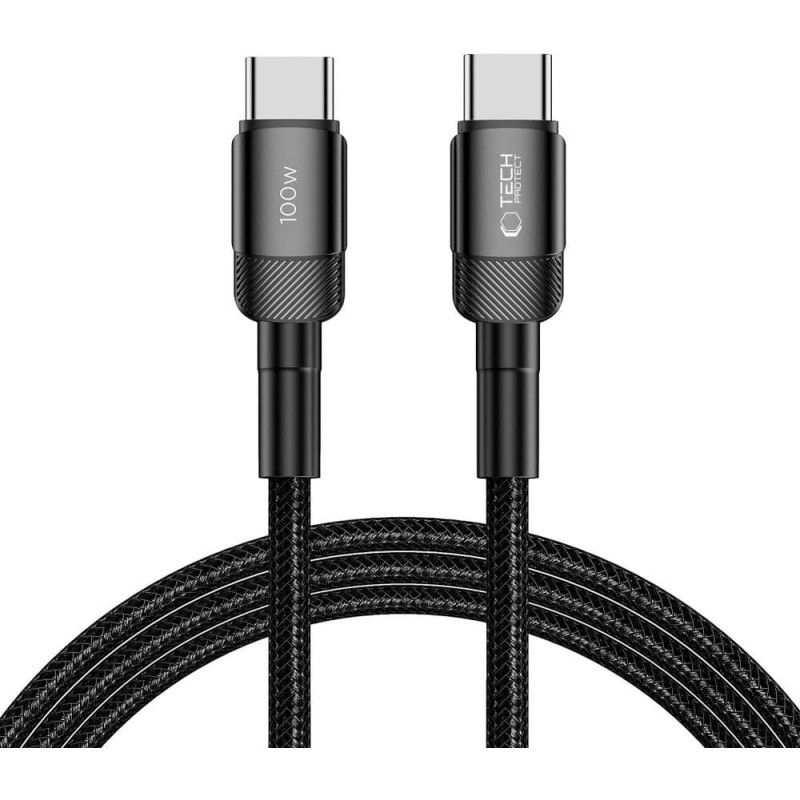 Tech-Protect UltraBoost Evo USB-C | USB-C PD cable 100W 5A 2m - black