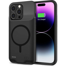 Tech-Protect PowerCase case for iPhone 15 Pro with MagSafe and 7000mAh power bank - black