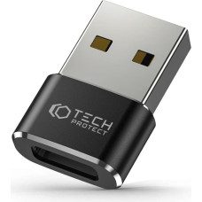 TECH-PROTECT ULTRABOOST ADAPTERIS USB UZ C TIPA MELNS
