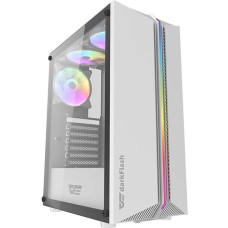 Computer case Darkflash DK151 LED with 3 fans (white)