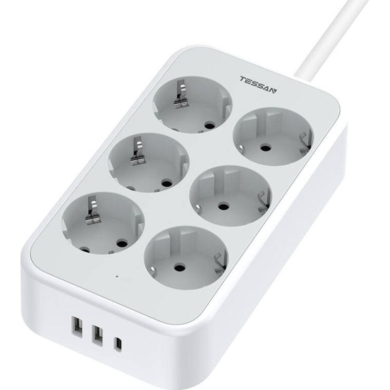 Tessan power strip TS-PS02DE00 (white)