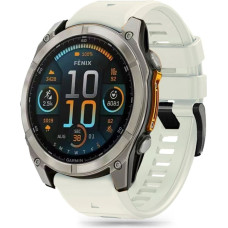 Tech-Protect Silicone Line Silicone Strap for Garmin Fenix 5 | 6 | 6 Pro | 7 | 8 (47 mm) | E - Titanium