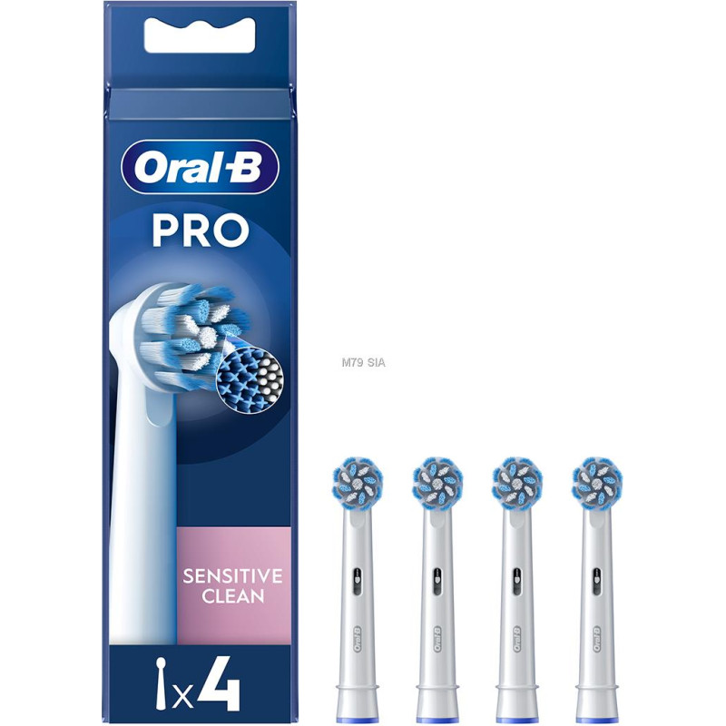 Braun Oral-B Sensitive Clean PRO  4 gab.  balta - Uzgali elektriskajai zobu birstei