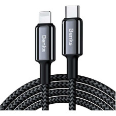 Benks Cable D43 - Type C to Lightning - PD 27W 3A 1,2 metres black