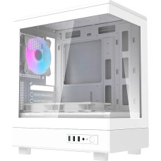 Darkflash DB330M computer case + 3 aRGB fans (white)