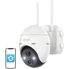 Iegeek Wireless 3MP WiFi outdoor camera ieGeek ZS-GX1S white 5200mAh