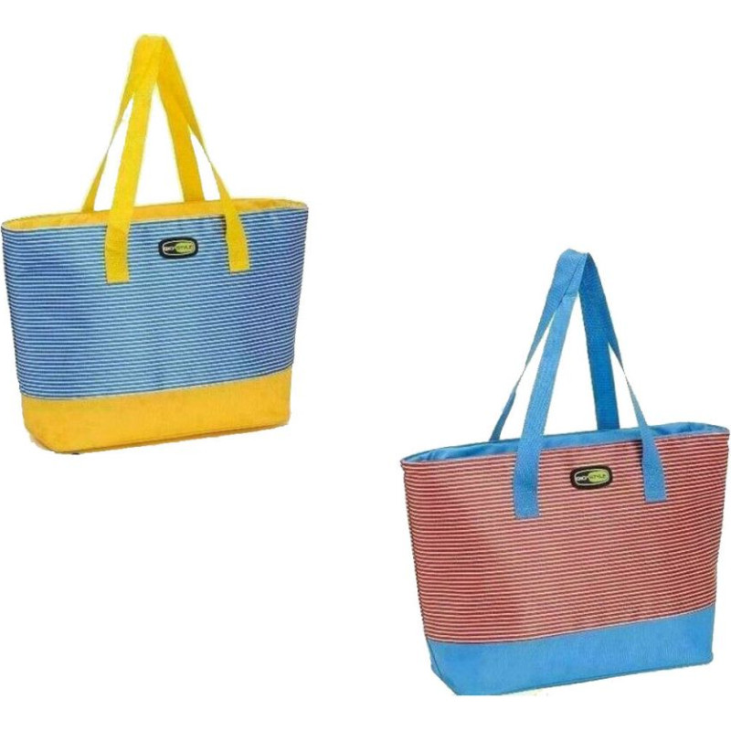 Gio`style Termiskā soma Beach Tote asorti, sarkana-zila|zila-dzeltena