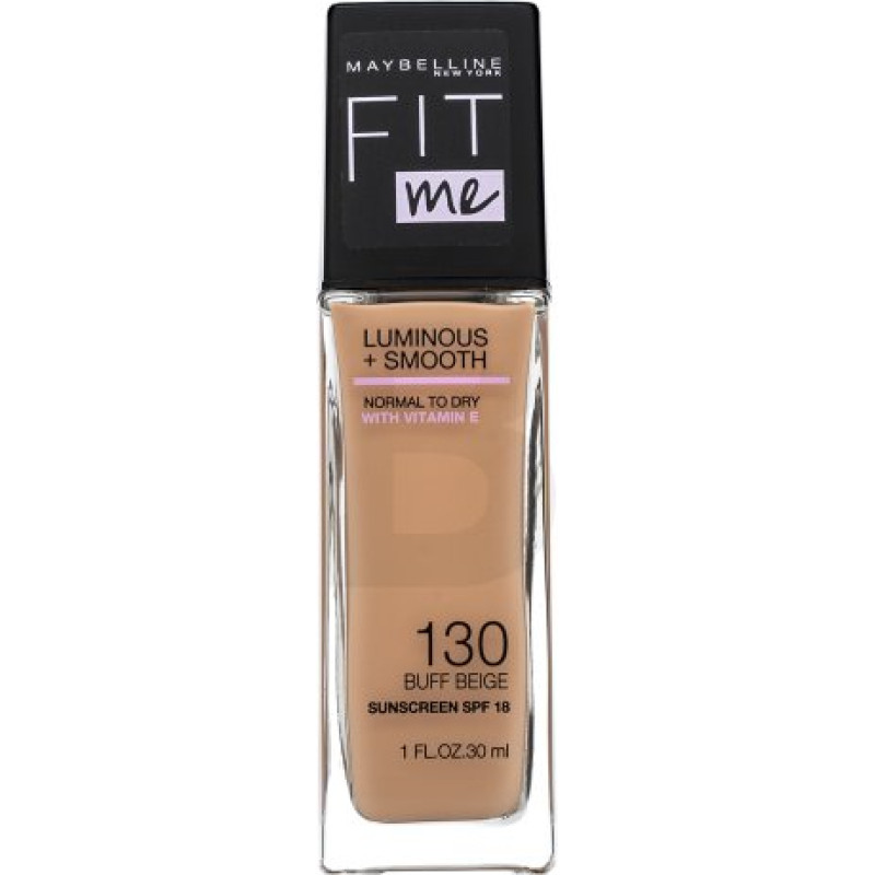 Maybelline Fit Me! Luminous + Smooth Foundation šķidrais grims ar matējošu efektu 130 Buff Beige 30 ml