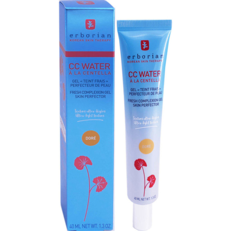 Erborian CC Water Fresh Complexion Gel Skin Perfector CC krēms ādas toņa izlīdzināšanai Dore 40 ml