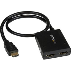 Startech .com HDMI Cable Splitter - 2 Port - 4K 30Hz - Powered - HDMI Audio | Video Splitter - 1 in 2 Out - HDMI 1.4 - video|audio splitter - 2 ports