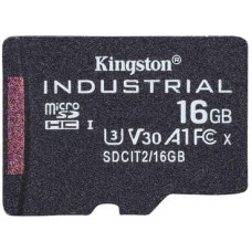 Kingston Industrial - flash memory card - 16 GB - microSDHC UHS-I