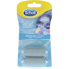 Scholl Velvet Smooth Regular Coarse Roller Head with Marine Minerals 2pcs