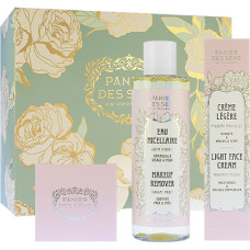 Panier Des Sens Radiant Peony gift set light face cream 40 ml + nourishing face cream 50 ml + micellar water 200 ml