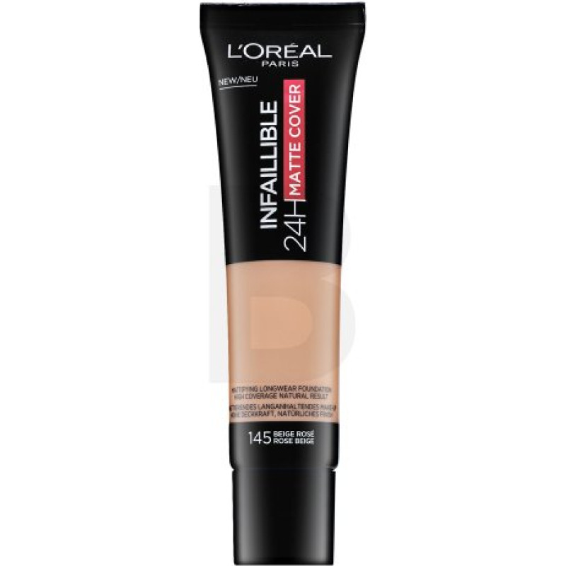 L´oréal Paris Infaillible 24H Matte Cover 145 Rose Beige ilgnoturīgs grims matētam efektam 30 ml