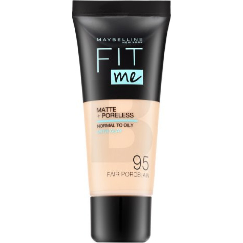 Maybelline Fit Me! Matte + Poreless matējošs šķidrais make-up 095 Fair Porcelain 30 ml