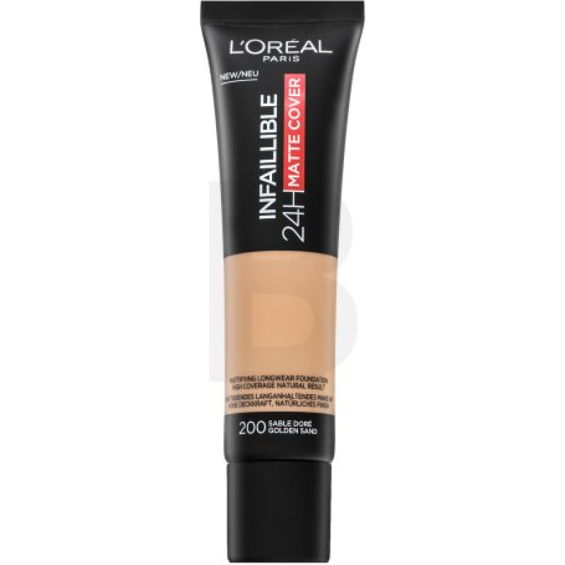 L´oréal Paris Infaillible 24H Matte Cover 200 Golden Sand ilgnoturīgs grims matētam efektam 30 ml