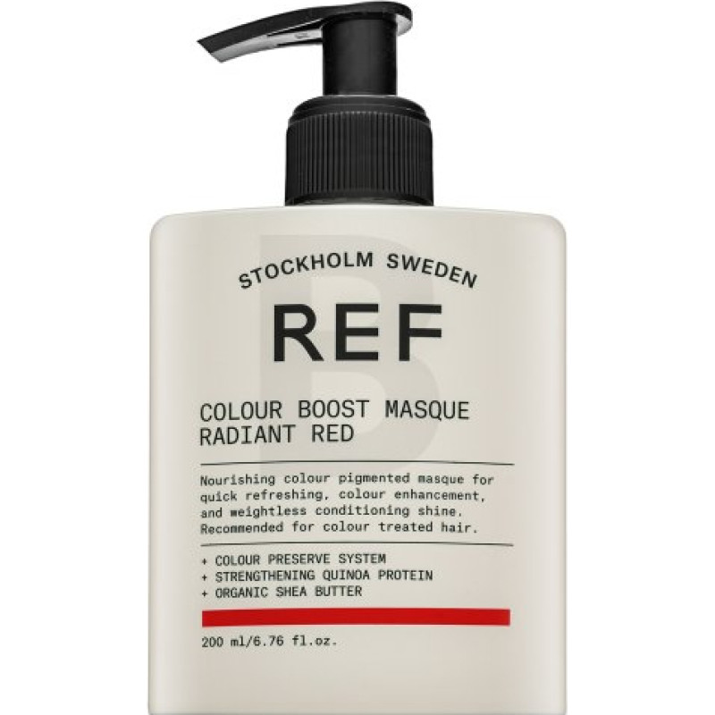 REF Colour Boost Masque barojoša maska ar krāsu pigmentiem, kas atdzīvina krāsu Radiant Red 200 ml