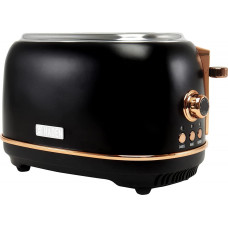 Haden Heritage 2-Slice Toaster - Black & Copper