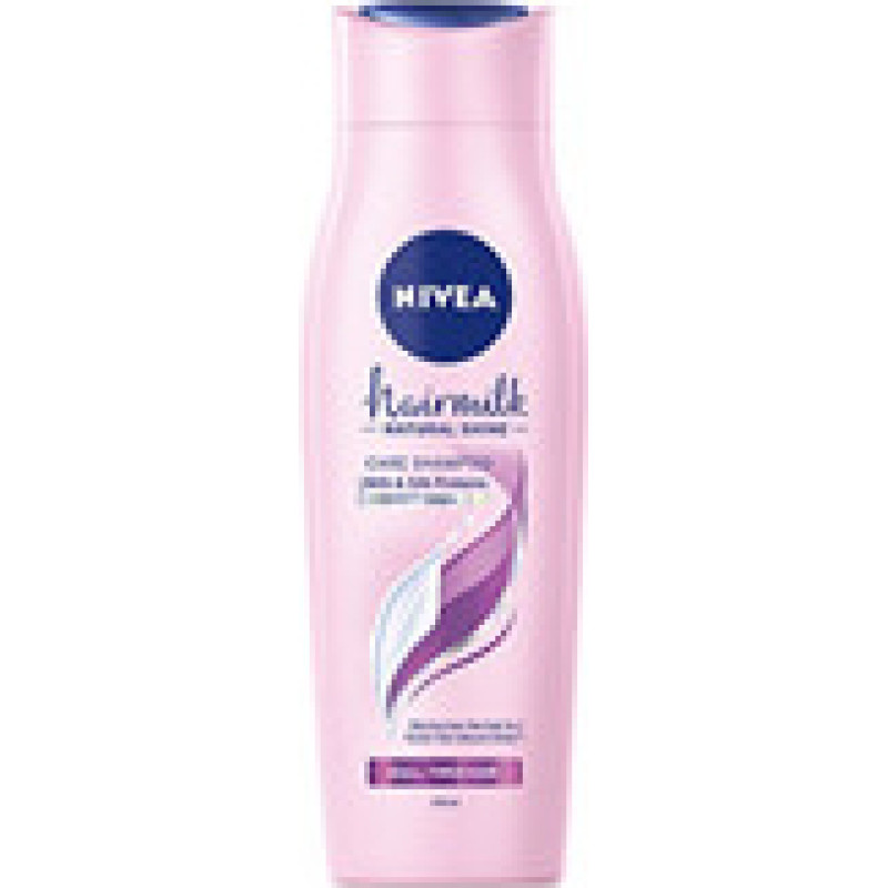 Nivea Wrinkle Shampoo with Milk and Silk Proteins for Tired Hair without Gloss Hair Milk Shine ( Care Shampoo) 250 ml