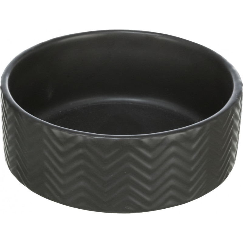 Trixie Bļoda dzīvniekiem, keramika : Trixie Bowl, ceramic, 0.4 l|ø 13 cm, black