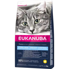 Eukanuba Sausā barība kaķiem - Eukanuba CAT Adult STERILISED | WEIGHT CONTROL Chicken 2 kg