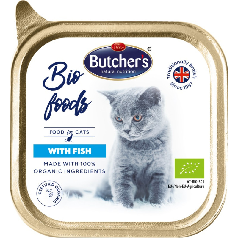 Butchers Konservēta barība kaķiem - Butchers WAC BIO fish 85g