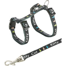 Trixie Krūšu siksna ar pavadu kaķiem - Trixie Kitten harness with lead, nylon, 21–33 cm|8 mm, 1.20 m