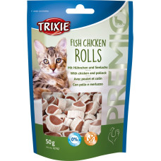 Trixie Gardumi kaķiem - Trixie Premio Rolls with Chicken and Pollock Snack 50g.