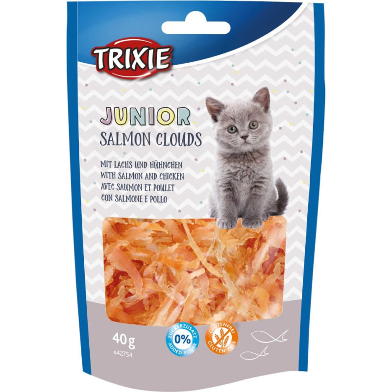 Trixie Gardumi kaķēniem : Trixie Junior Salmon Clouds 40g
