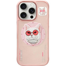 Nimmy Etui Nimmy Glasses Cool Cat MagSafe do    iPhone 16 Pro różowy