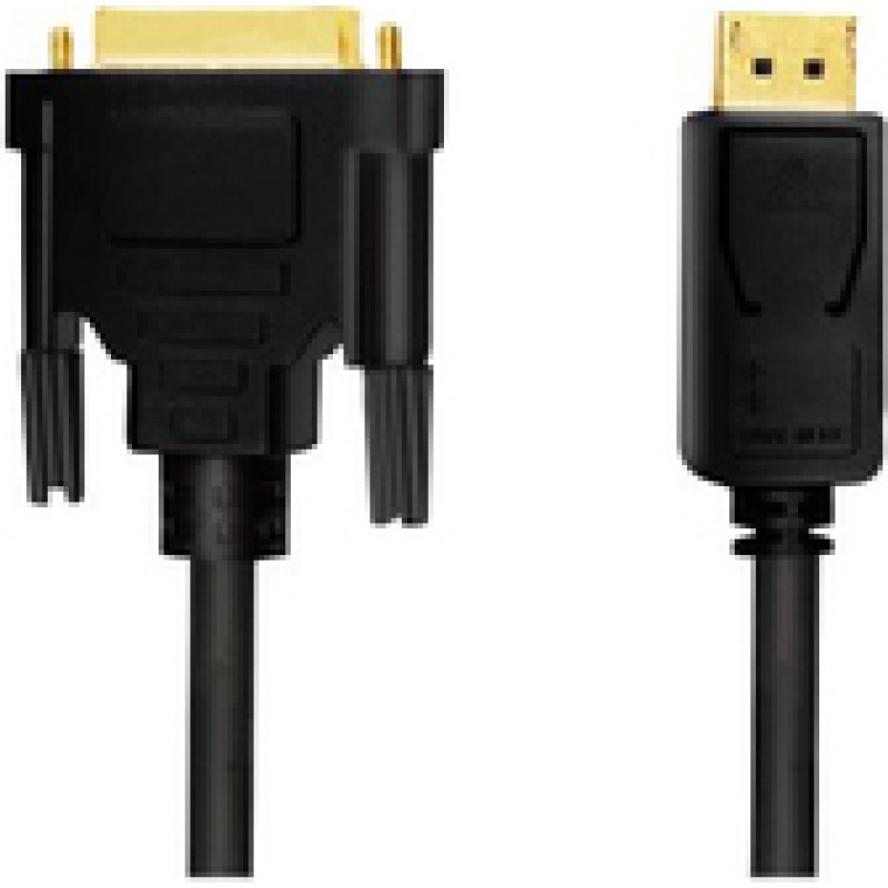 M-CAB DP 1.2 TO DVI CABLE 5M BLACK M|M GOLD 1080 60HZ