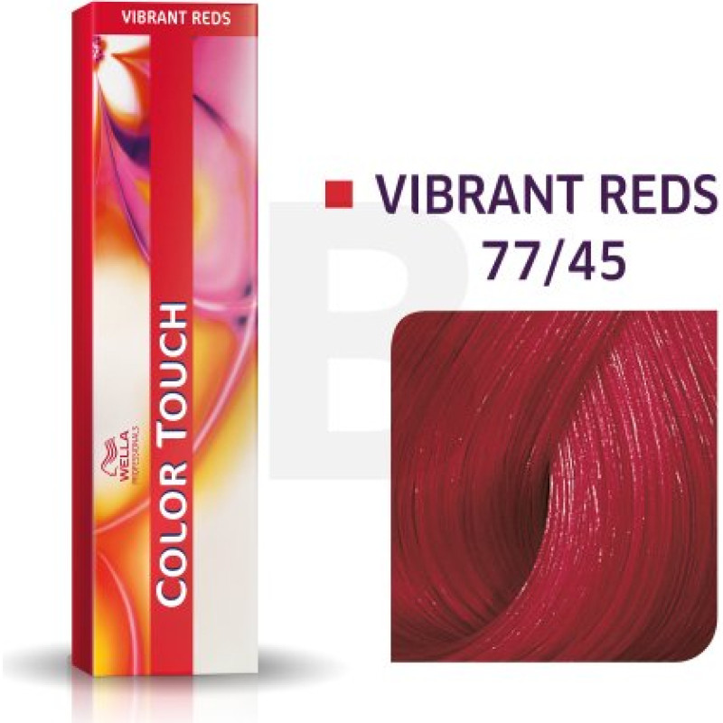 Wella Professionals Color Touch Vibrant Reds profesionālā demi-permanentā matu krāsa ar daudzdimensiju efektu 77|45 60 ml