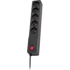 Lestar Surge protector ZX 510, 1L, 1,0m, black